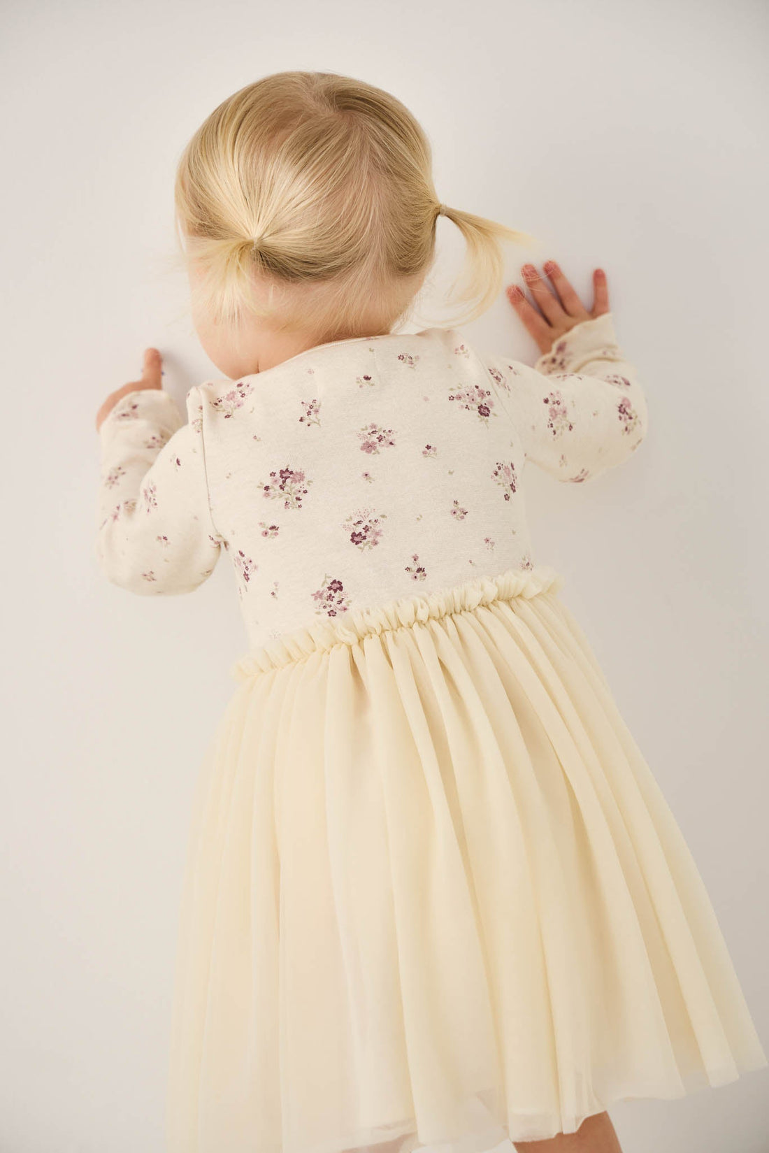 Anna Tulle Dress - Lauren Floral Tofu Childrens Dress from Jamie Kay Australia