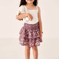 Organic Cotton Samantha Skirt - Garden Print Childrens Skirt from Jamie Kay Australia