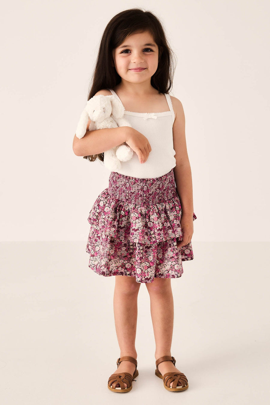 Organic Cotton Samantha Skirt - Garden Print Childrens Skirt from Jamie Kay Australia