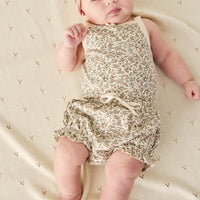 Organic Cotton Frill Bloomer - Ariella Eggnog Childrens Bloomer from Jamie Kay Australia