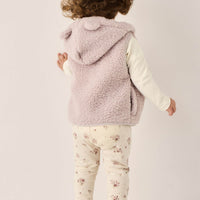 Organic Cotton Everyday Legging - Lauren Floral Tofu Childrens Legging from Jamie Kay Australia