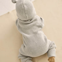 Bear Knit Onepiece - Ocean Spray Fleck Childrens Onepiece from Jamie Kay Australia