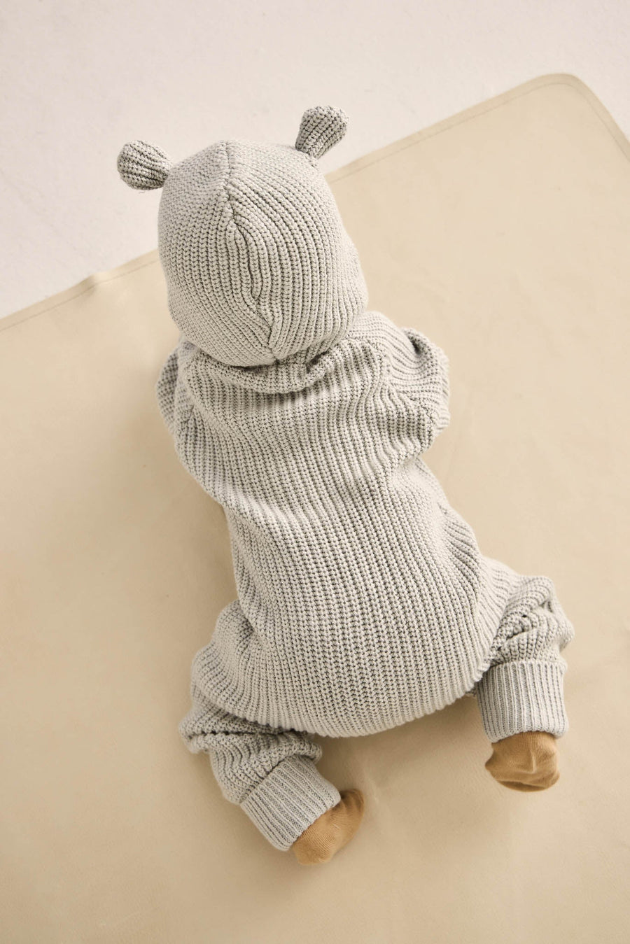 Bear Knit Onepiece - Ocean Spray Fleck Childrens Onepiece from Jamie Kay Australia