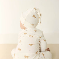 Organic Cotton Reese Zip Onepiece - Lenny Leopard Cloud Childrens Onepiece from Jamie Kay Australia