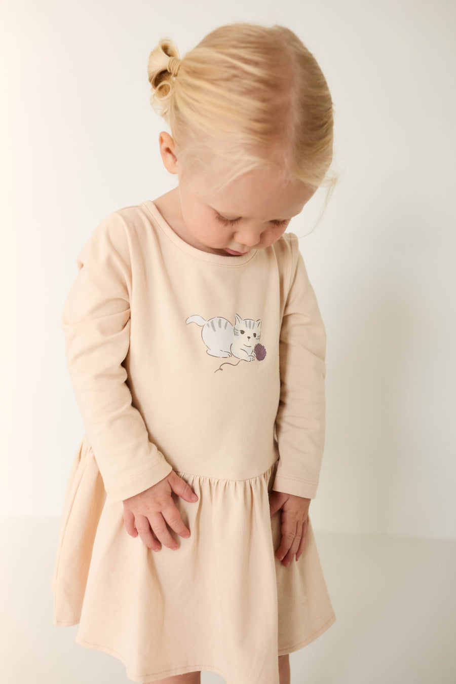 Organic Cotton Paloma Dress - Shell Childrens Dress from Jamie Kay Australia