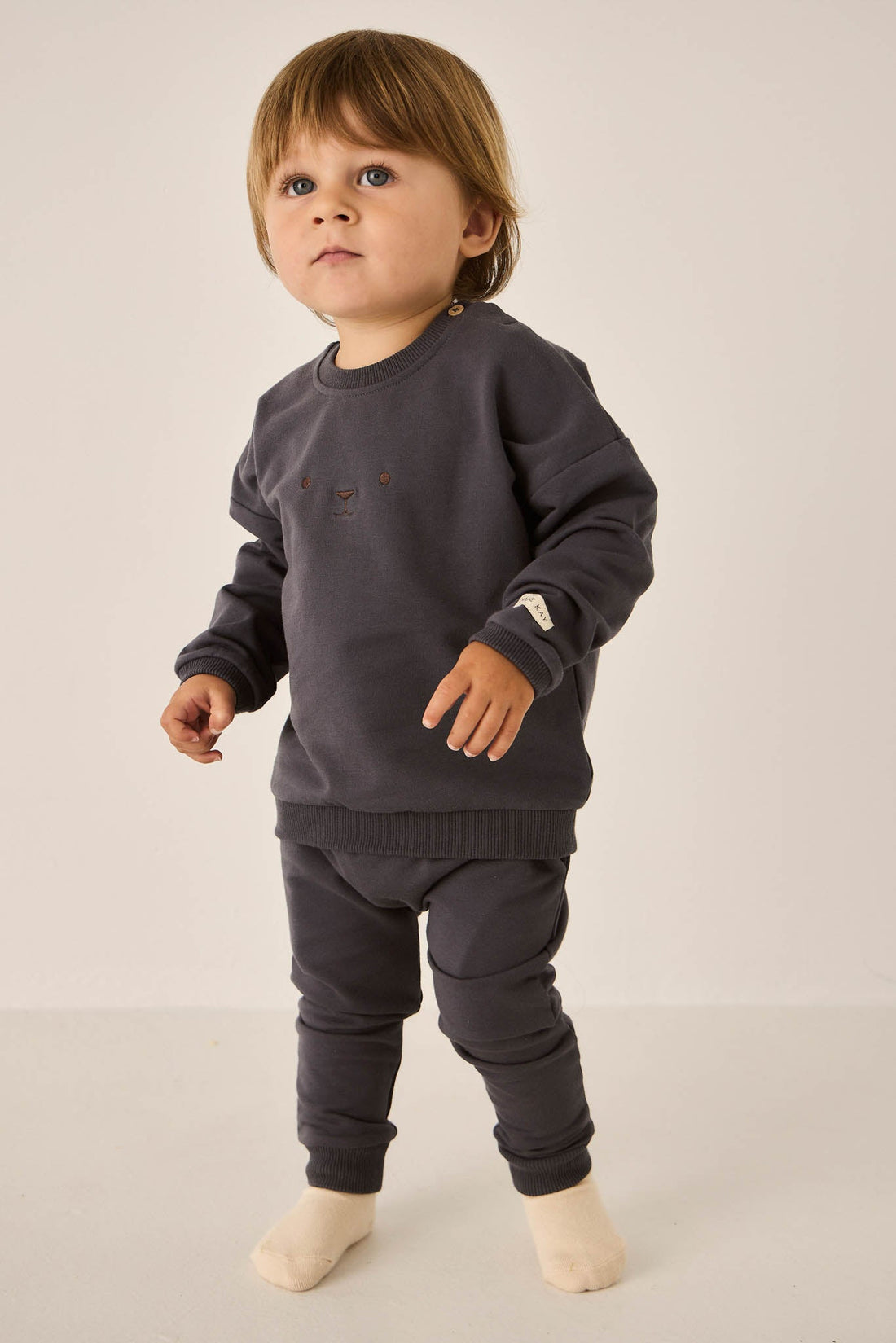 Organic Cotton Morgan Track Pant - Arctic Childrens Pant from Jamie Kay Australia