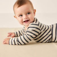 Organic Cotton Modal Long Sleeve Bodysuit - Cassava/Arctic Childrens Bodysuit from Jamie Kay Australia