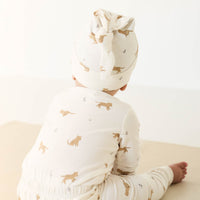 Organic Cotton Everyday Legging - Lenny Leopard Cloud Childrens Legging from Jamie Kay Australia