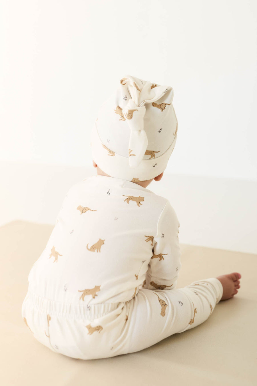 Organic Cotton Everyday Legging - Lenny Leopard Cloud Childrens Legging from Jamie Kay Australia