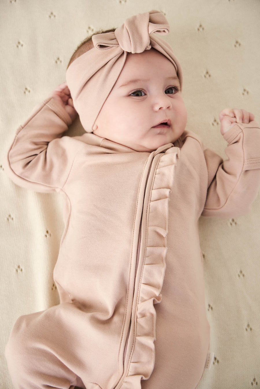 Pima Cotton Melanie Onepiece - Dusky Rose Childrens Onepiece from Jamie Kay Australia