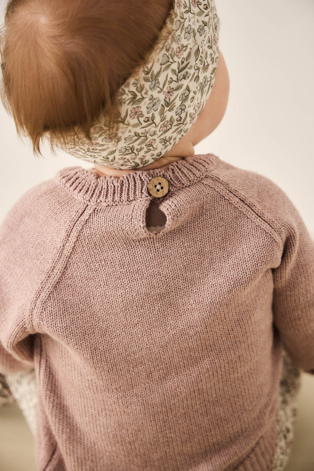 Audrey Knitted Jumper - Shell Marle Childrens Knitwear from Jamie Kay Australia