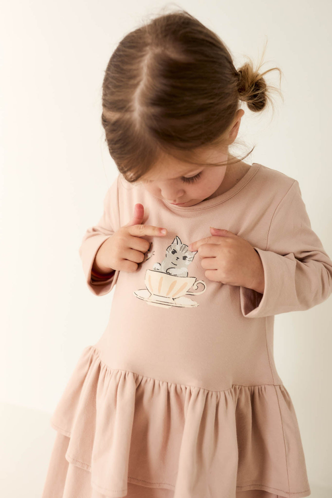 Organic Cotton Fayette Dress - Dusky Rose Childrens Dress from Jamie Kay Australia