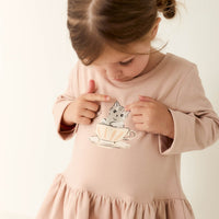 Organic Cotton Fayette Dress - Dusky Rose Childrens Dress from Jamie Kay Australia