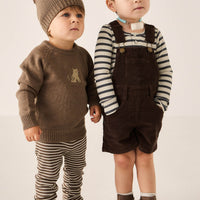 Casey Cord Short Overall - Bear Childrens Overall from Jamie Kay Australia