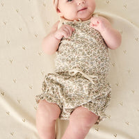 Organic Cotton Frill Bloomer - Ariella Eggnog Childrens Bloomer from Jamie Kay Australia