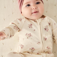 Organic Cotton Melanie Onepiece - Lauren Floral Tofu Childrens Onepiece from Jamie Kay Australia