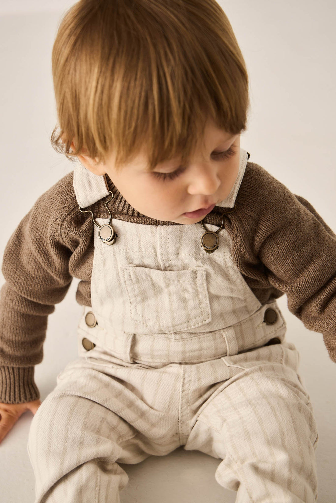 Arlo Overall - Cassava/Soft Clay Childrens Overall from Jamie Kay Australia