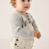 Casey Short Overall - Cassava/Soft Clay Childrens Overall from Jamie Kay Australia