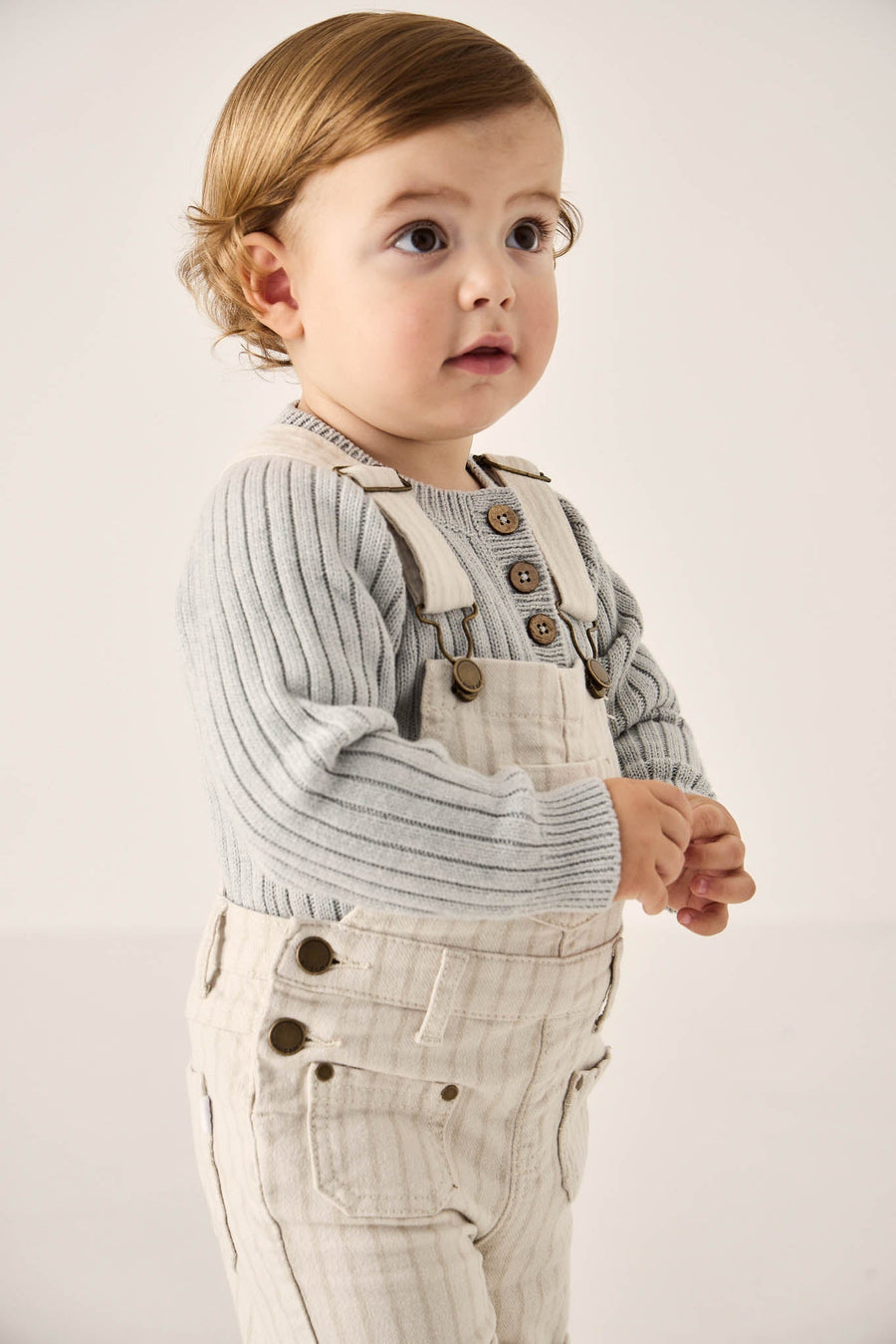 Casey Short Overall - Cassava/Soft Clay Childrens Overall from Jamie Kay Australia