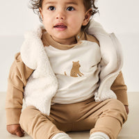 Organic Cotton Tao Sweatshirt - Bronzed Leopard Childrens Sweatshirt from Jamie Kay Australia