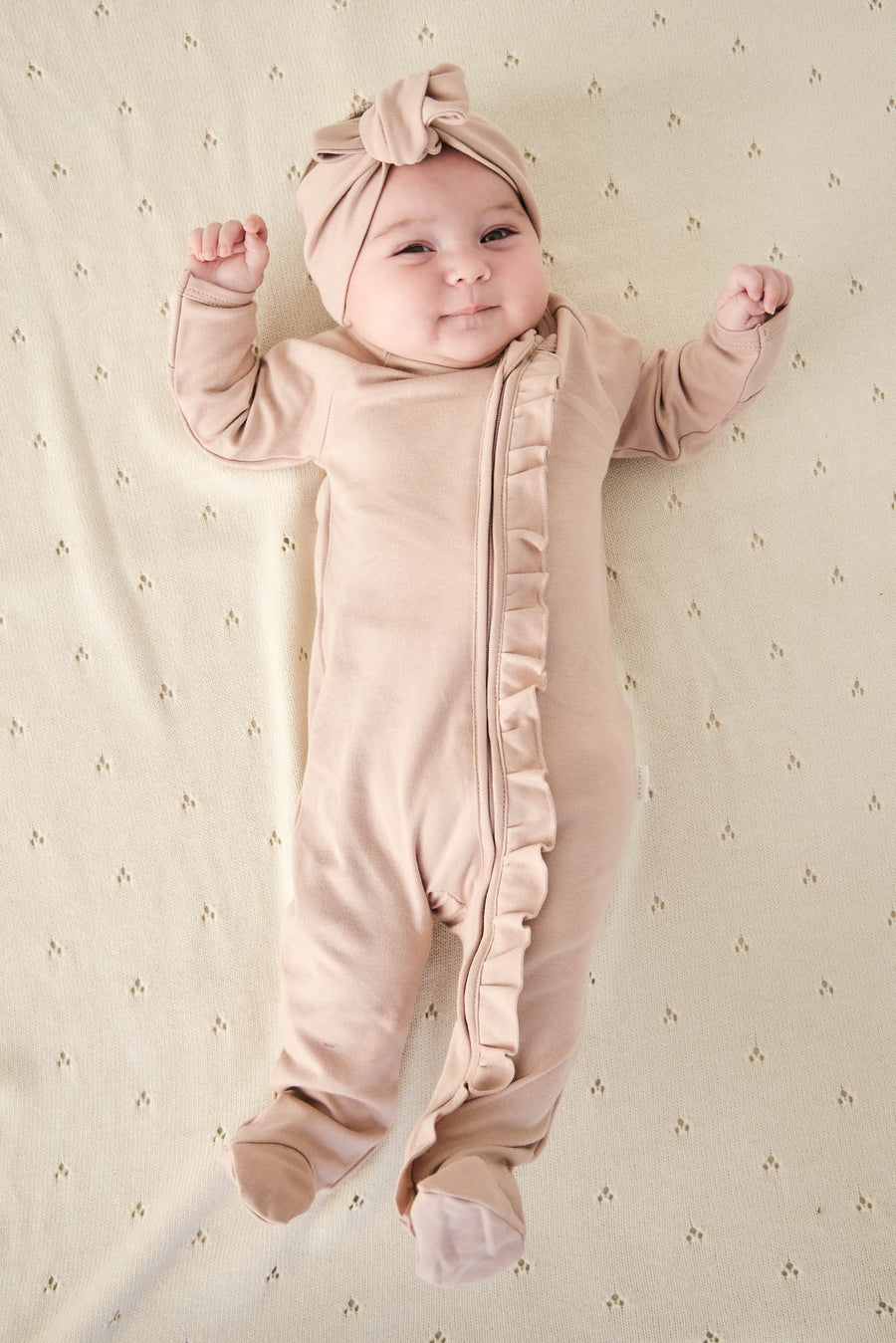 Pima Cotton Melanie Onepiece - Dusky Rose Childrens Onepiece from Jamie Kay Australia