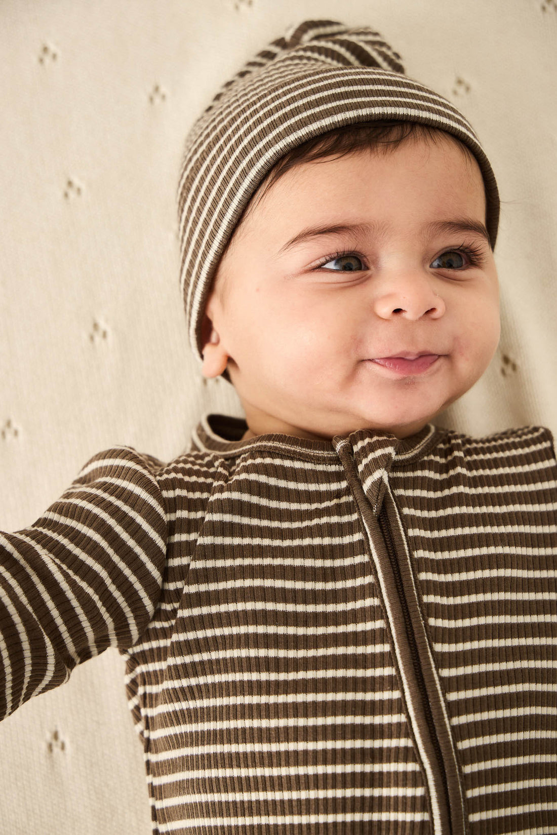 Organic Cotton Modal Gracelyn Onepiece - Bear/Cassava Childrens Onepiece from Jamie Kay Australia