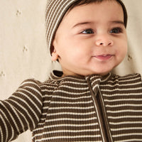 Organic Cotton Modal Gracelyn Onepiece - Bear/Cassava Childrens Onepiece from Jamie Kay Australia