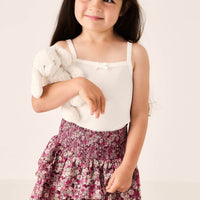 Organic Cotton Samantha Skirt - Garden Print Childrens Skirt from Jamie Kay Australia