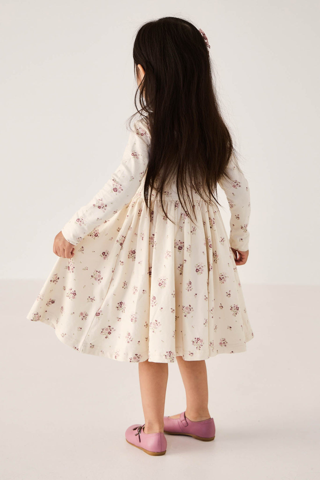 Organic Cotton Tallulah Dress - Lauren Floral Tofu Childrens Dress from Jamie Kay Australia