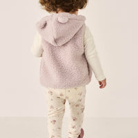 Organic Cotton Everyday Legging - Lauren Floral Tofu Childrens Legging from Jamie Kay Australia