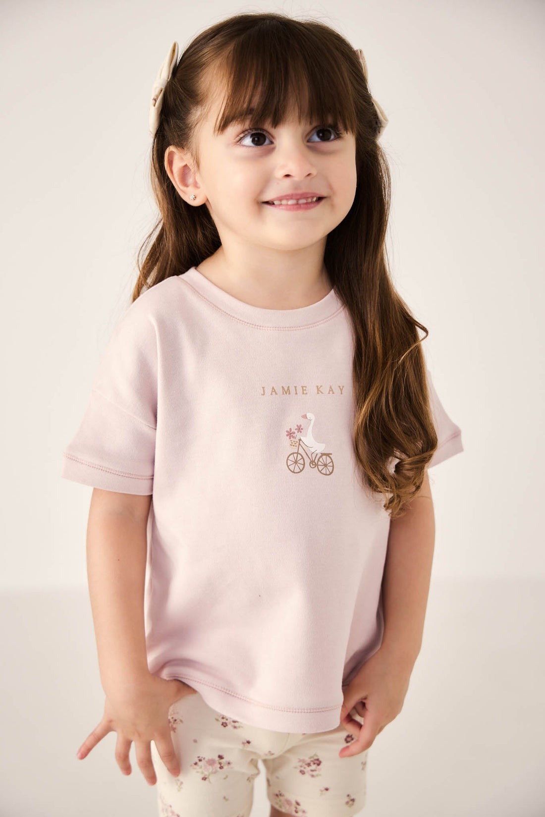 Pima Cotton Mimi Top - Gilly Violet Tint Childrens Top from Jamie Kay Australia