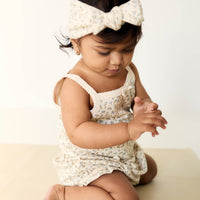 Organic Cotton Frill Bloomer - Blueberry Ditsy Childrens Bloomer from Jamie Kay Australia