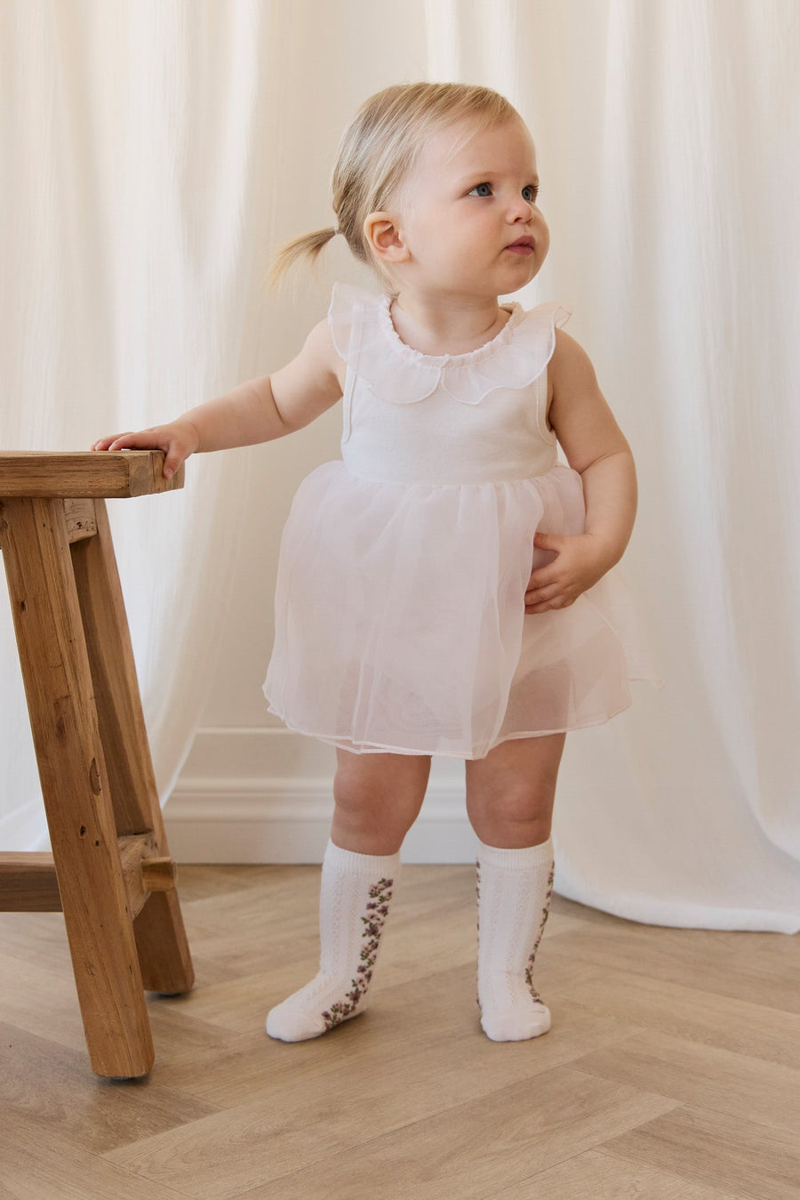 Jolie Playsuit - Blushed Rose Childrens Playsuit from Jamie Kay Australia