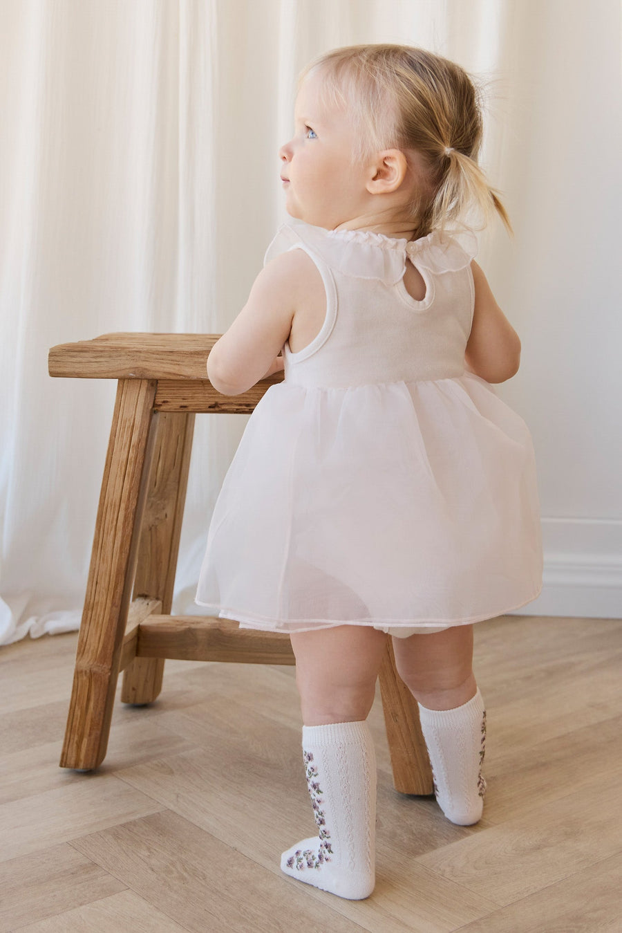 Jolie Playsuit - Blushed Rose Childrens Playsuit from Jamie Kay Australia
