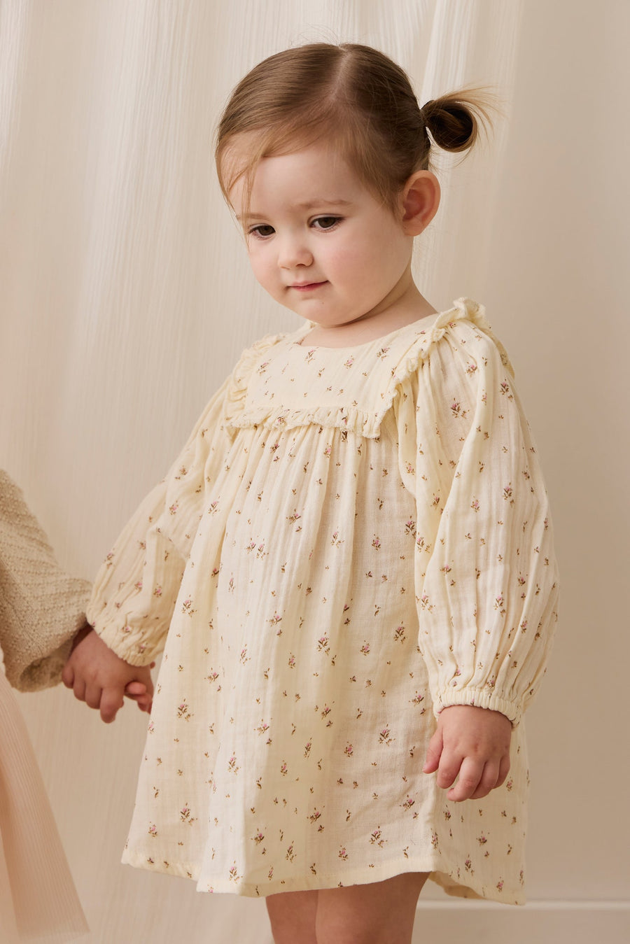 Organic Cotton Muslin Amira Dress - Dina Antique Childrens Dress from Jamie Kay Australia