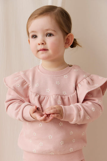 Organic Cotton Mckinley Sweatshirt - Josie Floral Childrens Top from Jamie Kay Australia