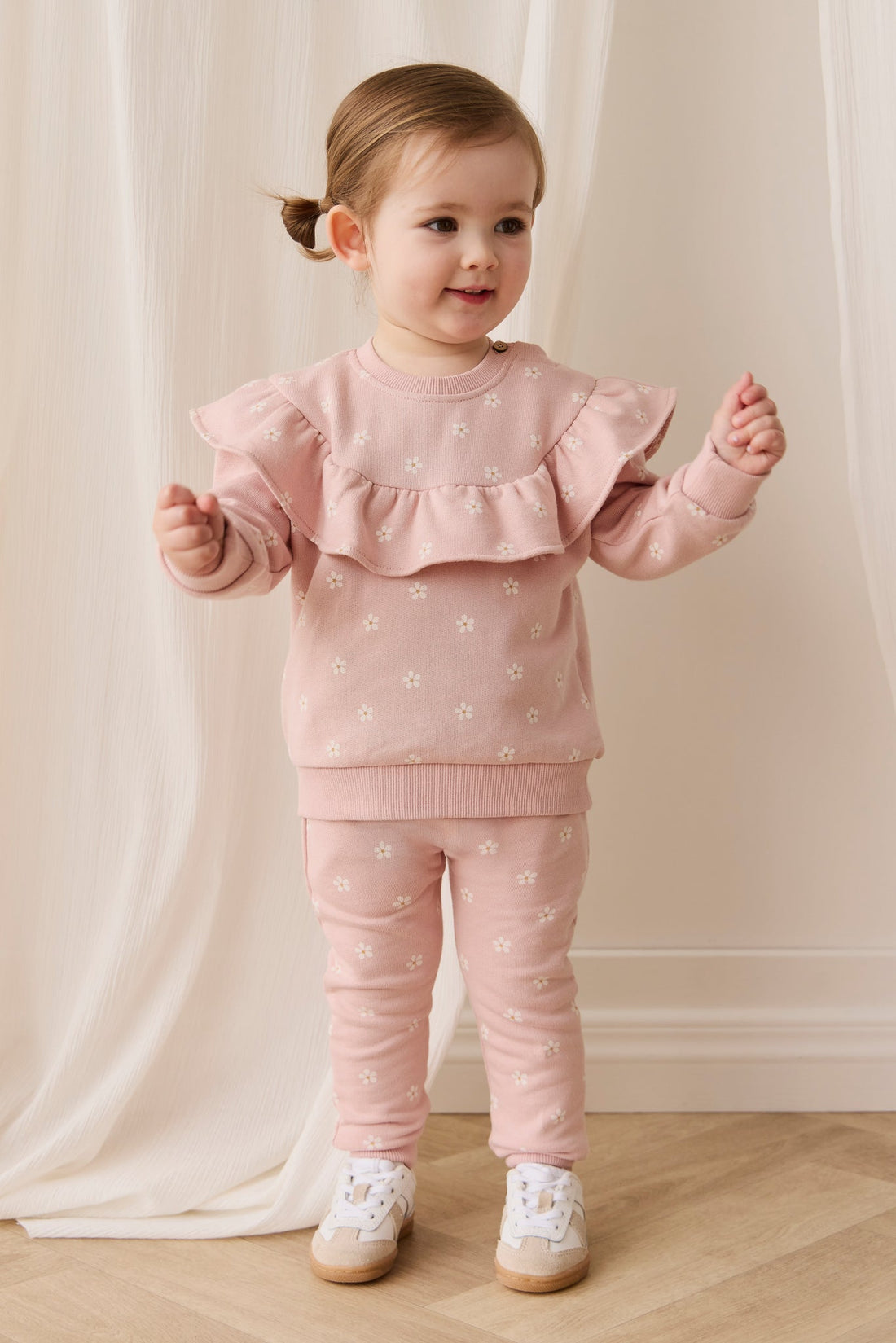 Organic Cotton Mckinley Sweatshirt - Josie Floral Childrens Top from Jamie Kay Australia