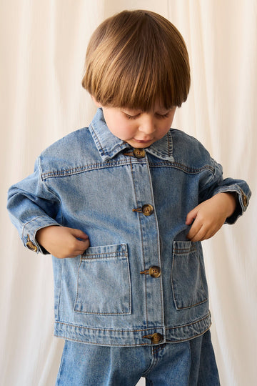 Axel Jacket - Vintage Denim Childrens Jacket from Jamie Kay Australia