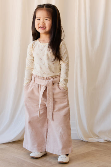 Organic Cotton Long Sleeve Top - Thelma Parchment Childrens Top from Jamie Kay Australia