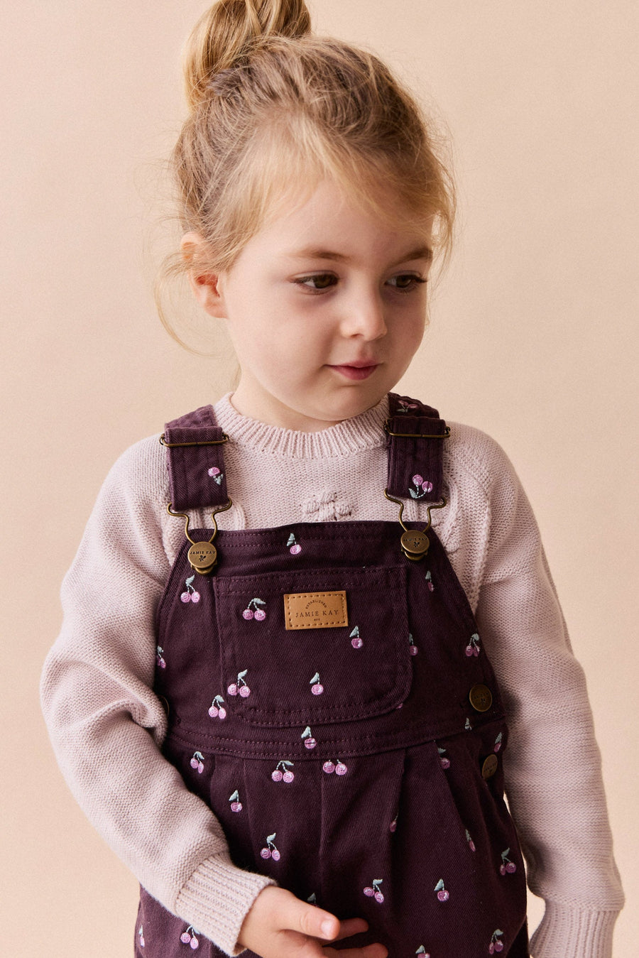 Sophia Jumper - Soft Misty Rose Childrens Jumper from Jamie Kay Australia
