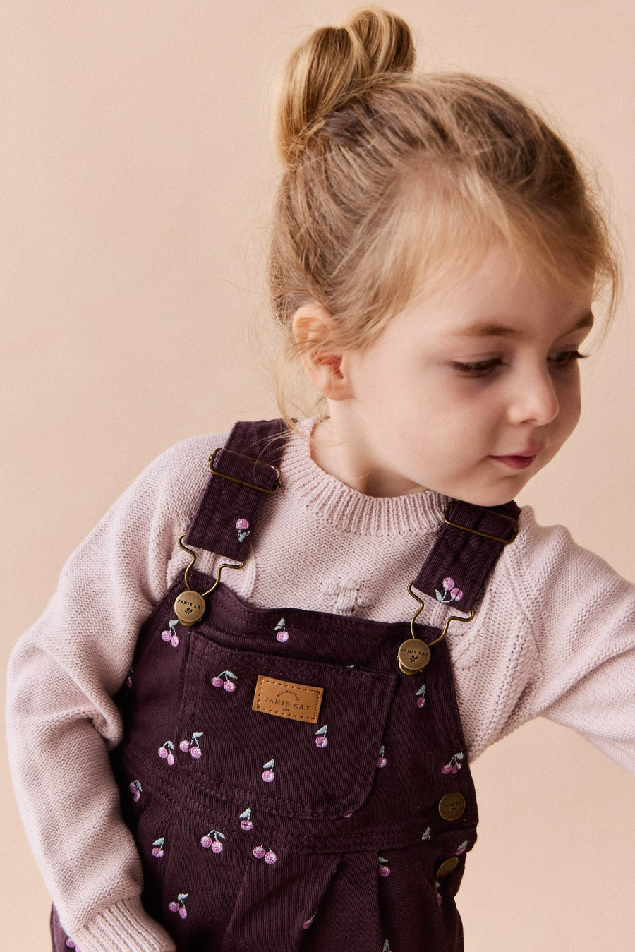 Sophia Jumper - Soft Misty Rose Childrens Jumper from Jamie Kay Australia