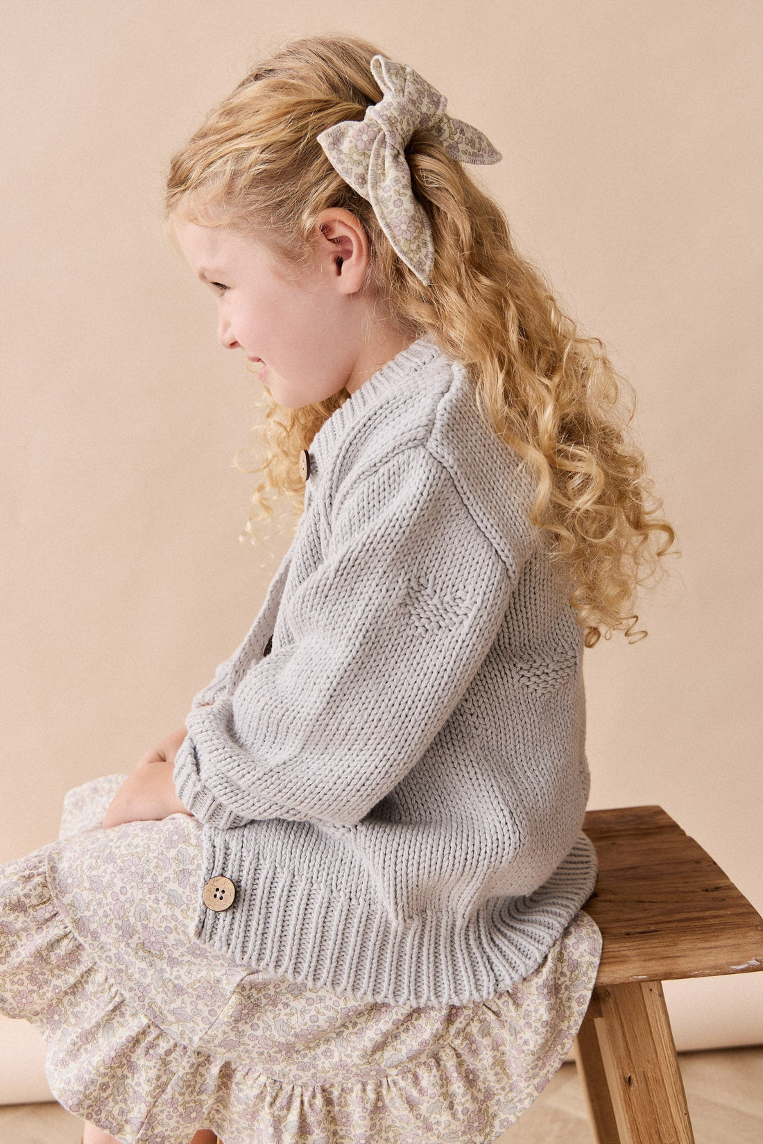 Organic Cotton Bow - Amelia Pastel Childrens Bow from Jamie Kay Australia