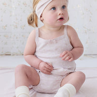 Organic Cotton Frill Bloomer - Addie Lilac Childrens Bloomer from Jamie Kay Australia