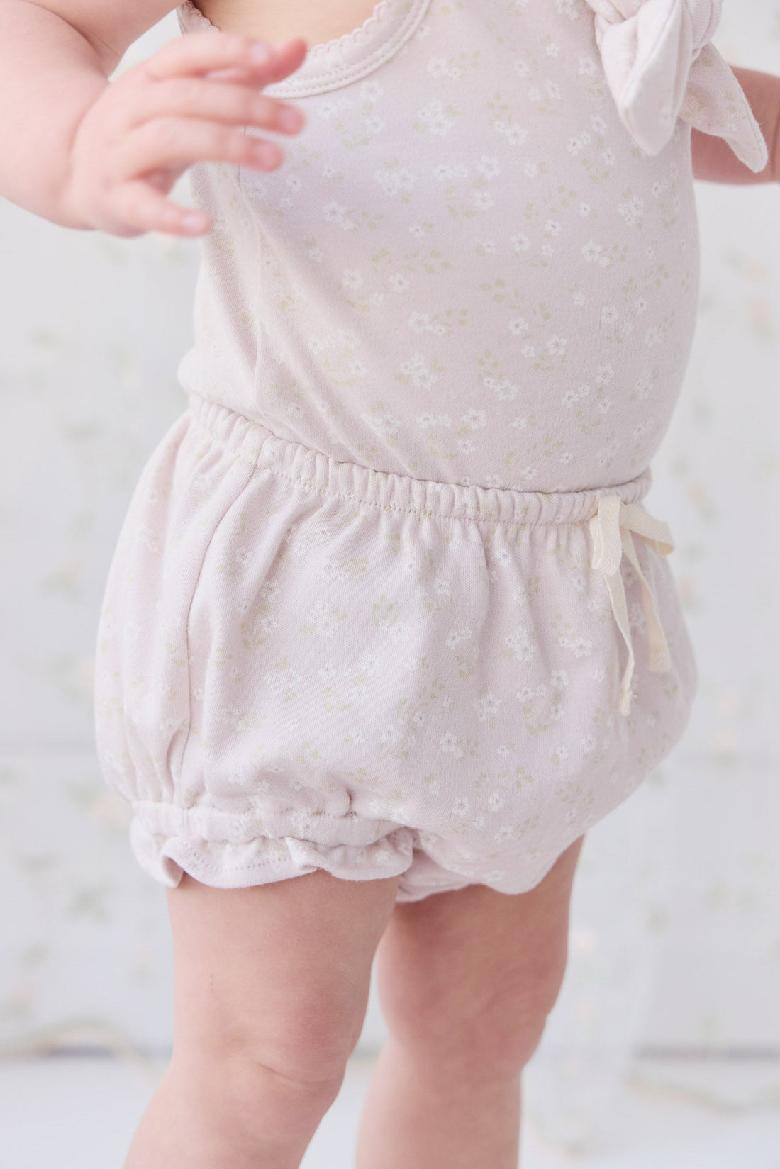 Organic Cotton Frill Bloomer - Addie Lilac Childrens Bloomer from Jamie Kay Australia