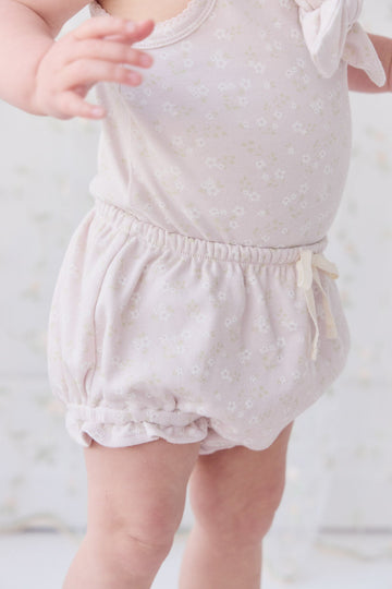 Organic Cotton Frill Bloomer - Addie Lilac Childrens Bloomer from Jamie Kay Australia