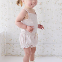 Organic Cotton Frill Bloomer - Addie Lilac Childrens Bloomer from Jamie Kay Australia