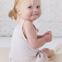 Organic Cotton Bridget Singlet Bodysuit - Addie Lilac Childrens Bodysuit from Jamie Kay Australia