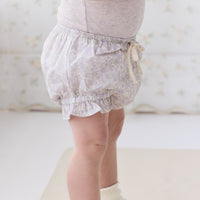 Organic Cotton Frill Bloomer - Chloe Lavender Childrens Bloomer from Jamie Kay Australia