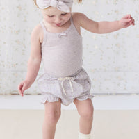 Organic Cotton Frill Bloomer - Chloe Lavender Childrens Bloomer from Jamie Kay Australia