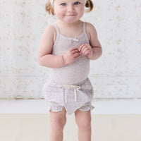 Organic Cotton Frill Bloomer - Chloe Lavender Childrens Bloomer from Jamie Kay Australia